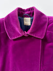 Cappottino vintage Enrico Coveri in velluto viola ciclamino