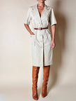 Chemisier Yves Saint Laurent in cotone beige