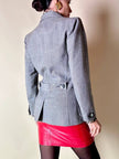 Giacca grigia con martingala “Yves Saint Laurent”