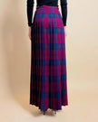 Wrap skirt in lana tartan