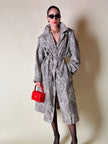 Trench oversize fantasia micro leopardo 
