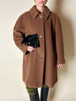 Cappottino in pregiata lana color cammello scuro Belinda Brown
