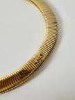 Collier tubogas vintage Cascio in metallo dorato