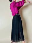 Gonna vintage Yves Saint Laurent in voile nero