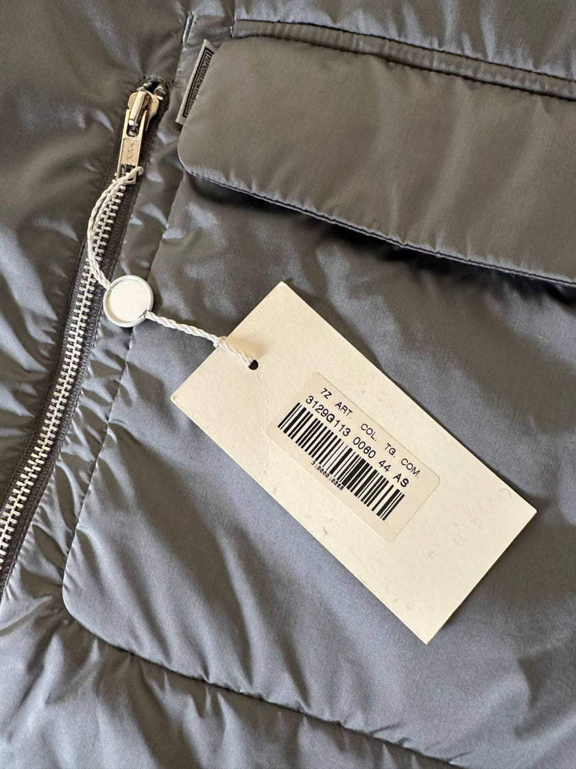 Gilet tecnico imbottito in nylon argento “Fendissime”
