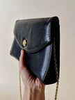 Borsa vintage Guy Laroche Paris in pelle nera
