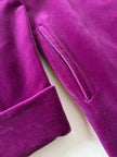Cappottino vintage Enrico Coveri in velluto viola ciclamino