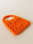 Mini hobo bag di perline arancioni