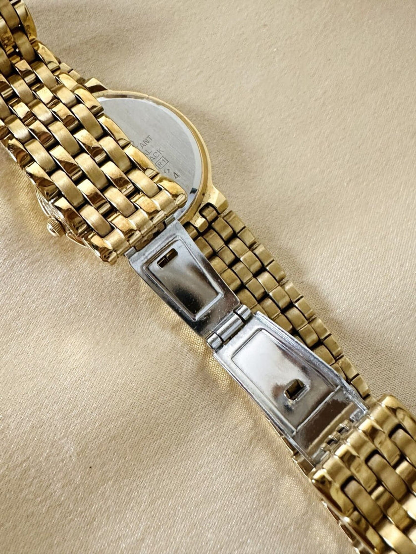 Orologio dorato con cinturino a bracciale “Seiko”