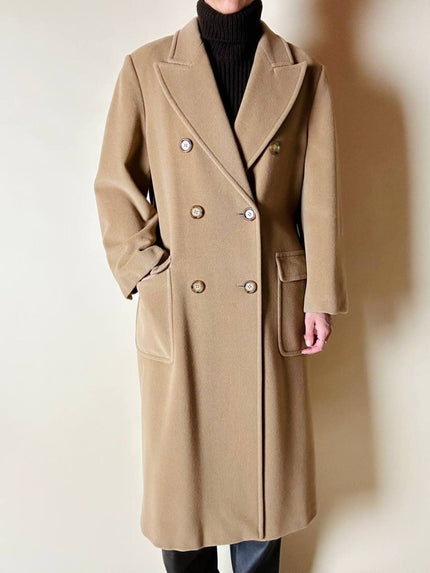 Cappotto vintage Max Mara Weekend in lana color cammello