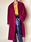 Cappotto Doppiopetto Vintage Arpa in Lana Borgogna – Lanificio G.B. Conte