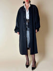 Soprabito oversize nero “Gianni Versace”