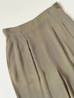 Vintage high-waisted Emporio Armani trousers in khaki Fil-à-Fil fabric