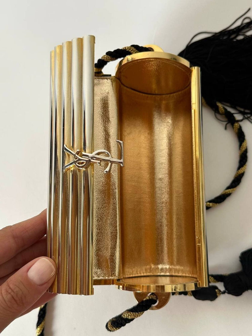 Yves Saint Laurent Minaudière Opium Evening Purse vintage