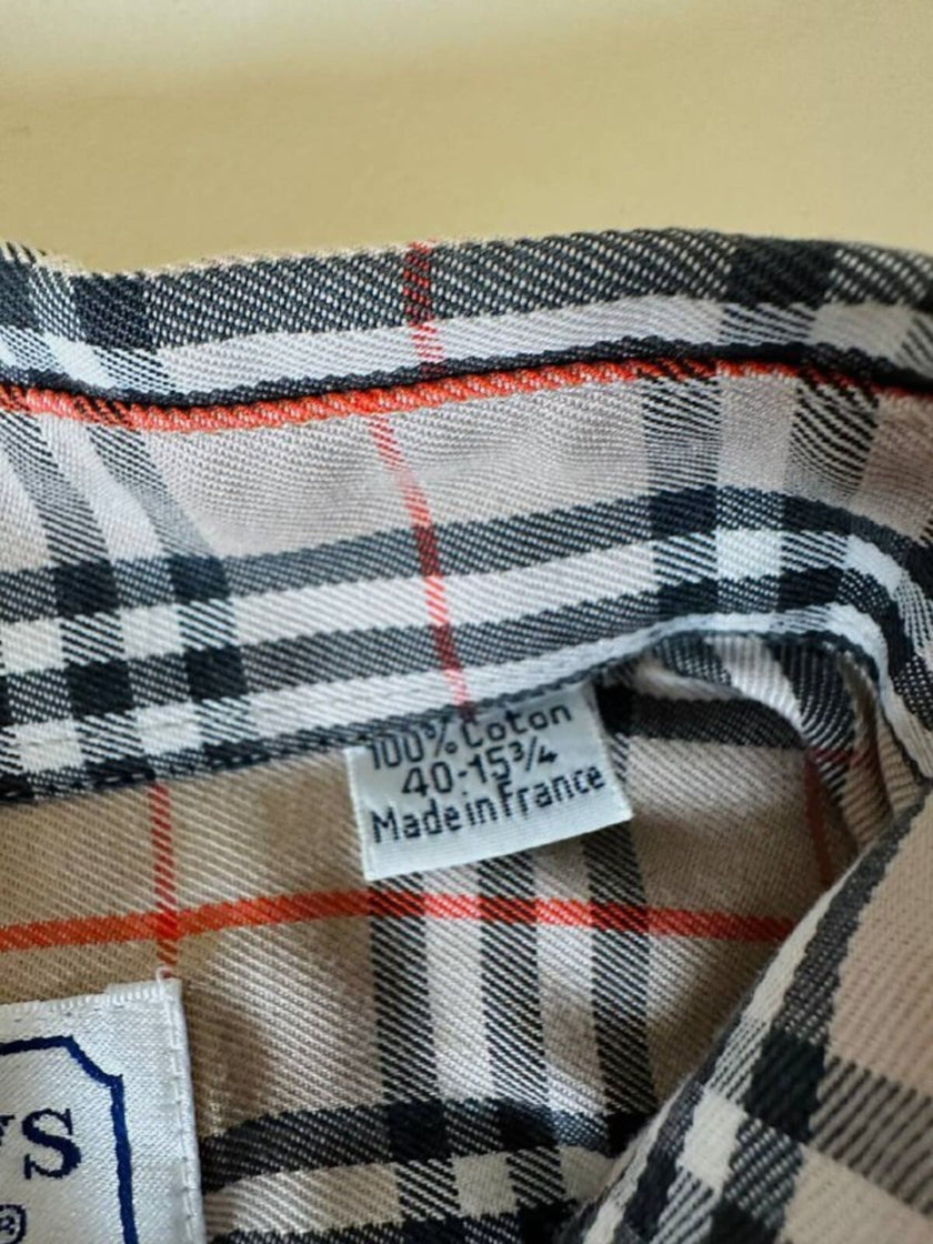 Camicia in cotone fantasia tartan “Burberrys”
