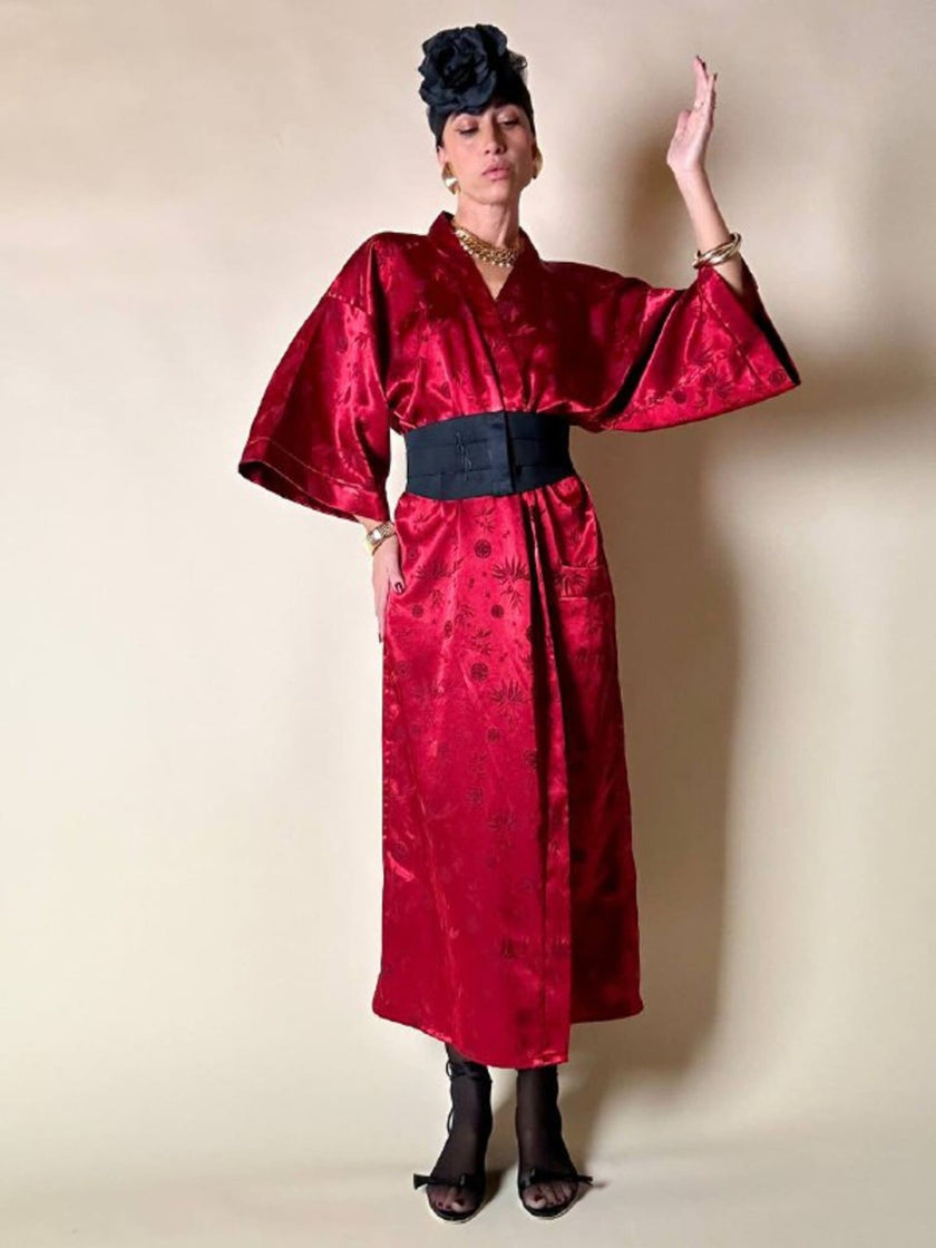 Cintura/stringi vita nera a fasce elastiche “Yves Saint Laurent”