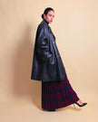 Wrap skirt in lana tartan