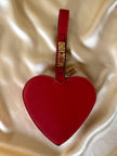 Mini bag a forma di cuore in pelle rossa “Moschino”