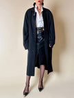 Soprabito oversize nero “Gianni Versace”