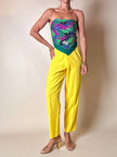 Pañuelo con estampado floral multicolor “Yves Saint Laurent”