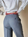 Pantalone classico in lana grisaglia “Yves Saint Laurent”