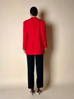 Blazer rosso con bottoni dorati a forma di cuore “Mondì”