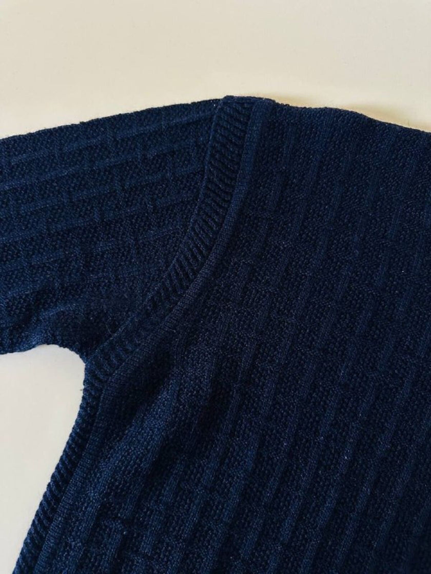 Maglioncino operato blu notte “Yves Saint Laurent”