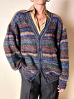 Cardigan Missoni Sport in lana operata a righe orizzontali