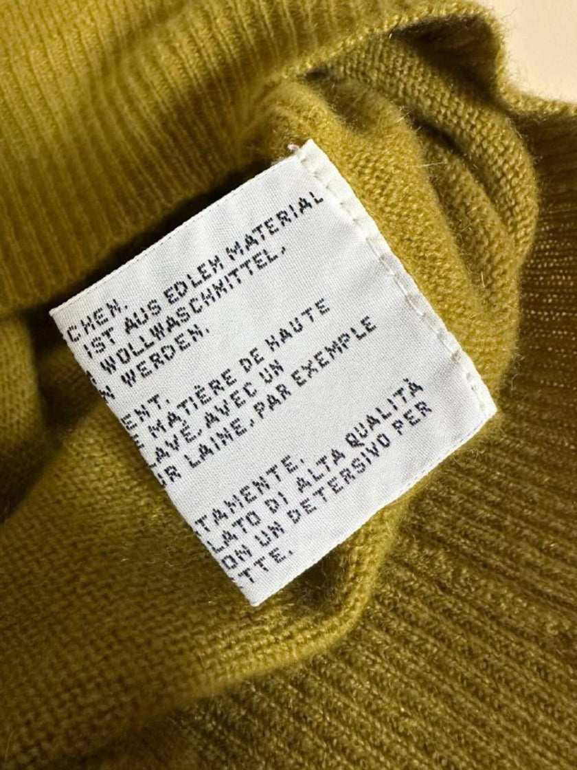 Lupetto oversize in cachemire verde acido Pure Cachemire