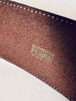 Cintura in coccodrillo marrone “Gianfranco Ferrè”