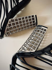Sandali Cage Yves Saint Laurent in Vernice Nera con Tacco Scultura – SS 2009