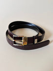 Vintage-Gürtel von Yves Saint Laurent aus dunkelbraunem Leder