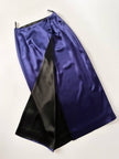 Gonna vintage Kenzo Paris modello a portafoglio in raso viola