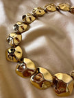 Collier dorato a pepite
