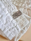 Bustier in raso micro plissé bianco con scollo a cuore 