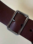 Cintura in pelle testa di moro “Jil Sander”
