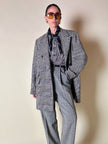 Blazer doppiopetto in lana principe di Galles “Yves Saint Laurent”