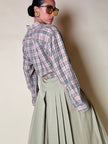 Camicia in cotone fantasia tartan “Burberrys”