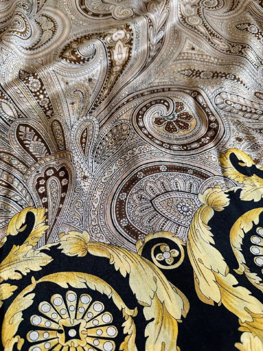 Camicia in misto seta fantasia barocca