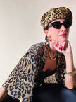 Basco in peluche leopardato “La maison de la fausse fourrure Paris”