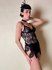Body perizoma in pizzo nero “La Perla”