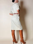 Chemisier Yves Saint Laurent in cotone beige
