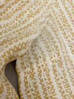 Camicia sartoriale in seta panna fantasia beige con nastro a collo