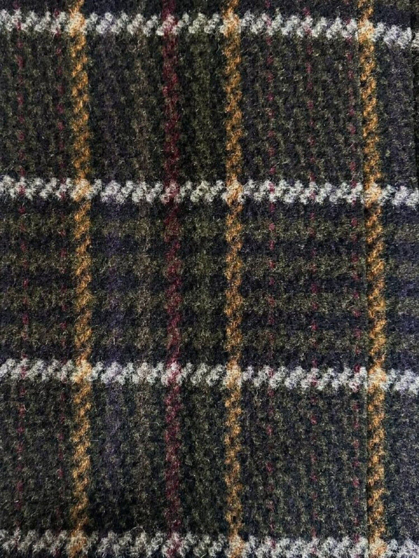 Cappotto lungo in pura lana vergine  fantasia tartan Fashion By Classic