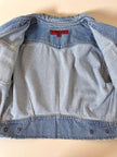 Giacca cropped Katharine Hamnett London in Denim chiaro slavato