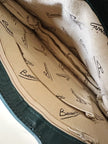 Borsa vintage Bernini in pitone e pelle verde smeraldo