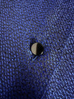 Giacca-camicia vintage in tessuto jacquard bluette