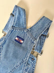 Salopette vintage Levi Strauss orange tab in denim chiaro slavato