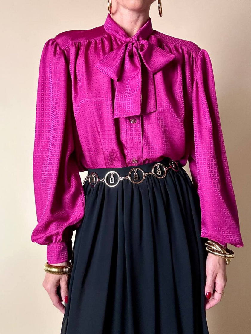 Cintura dorata a catena con charm a forma di B “Blumarine”