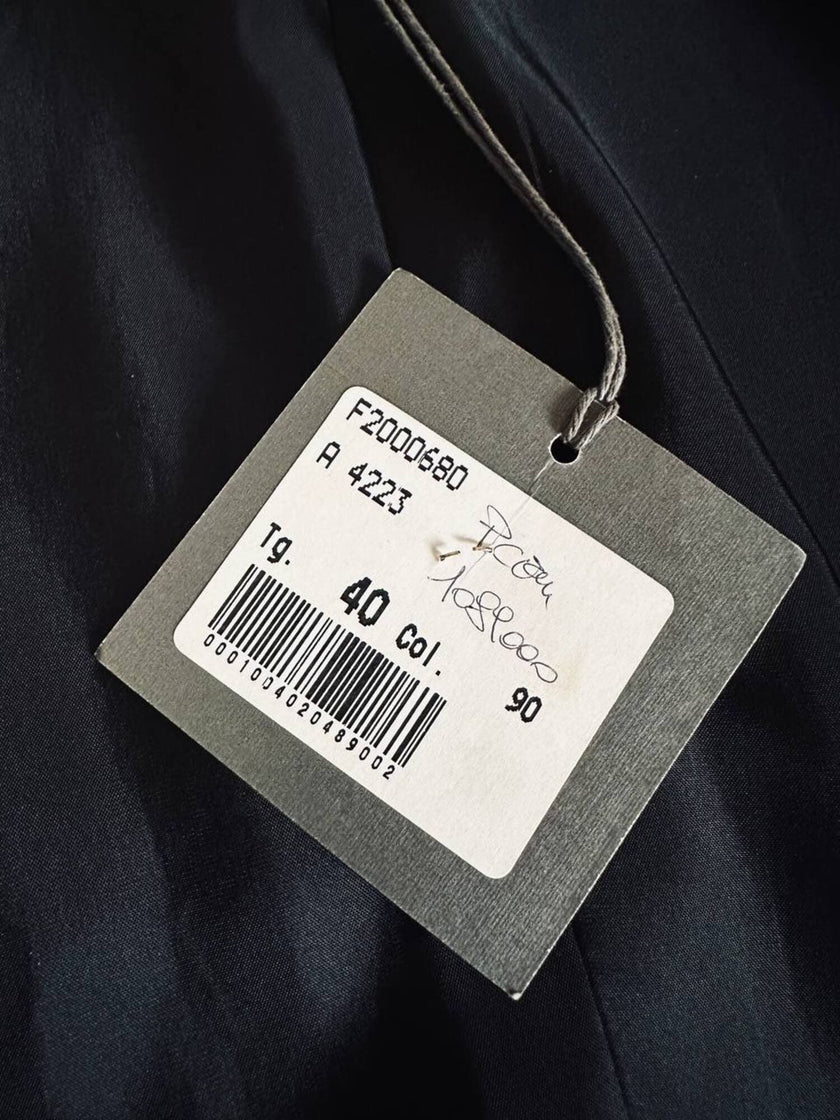 Blazer doppiopetto Antonio Fusco in velluto nero a coste
